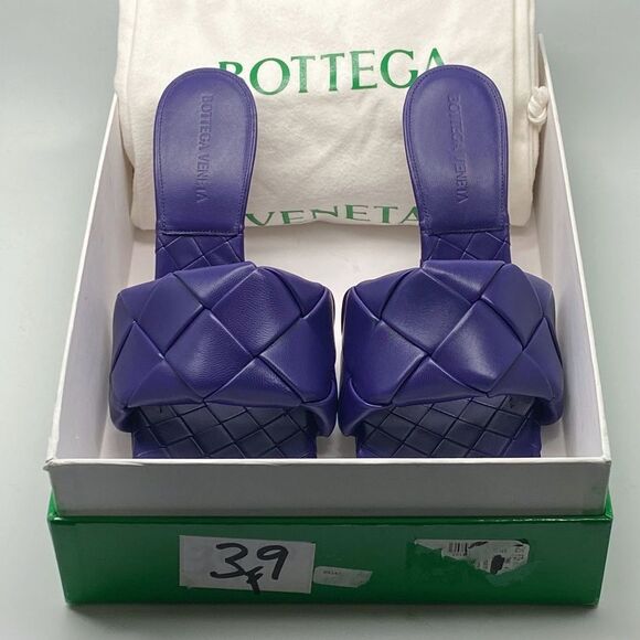 Bottega Veneta Intrecciato Lido Heeled Sandals size 37 - Picture 11 of 13